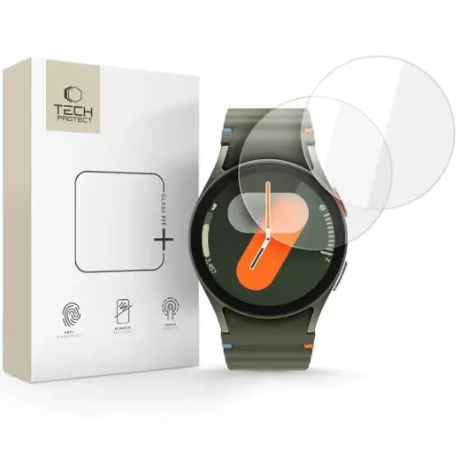 SZKŁO HARTOWANE TECH-PROTECT GLASS FIT+ 2-PACK SAMSUNG GALAXY WATCH 4 | 5 | 6 | 7 | FE (40 MM) CLEAR