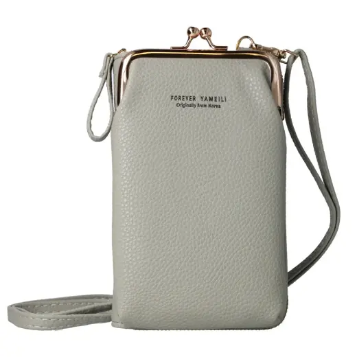 Knitted bag for phone GCW01 grey
