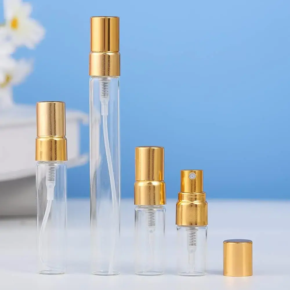 By Perfume atkārtoti uzpildāma stikla smaržu pudelīte 2ml zeltains