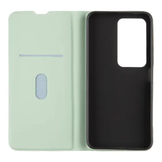 OBAL:ME SmoothTouch grāmatveida maciņš ar statīvu telefonam Xiaomi Redmi 15 4G|5G mentols - zaļš