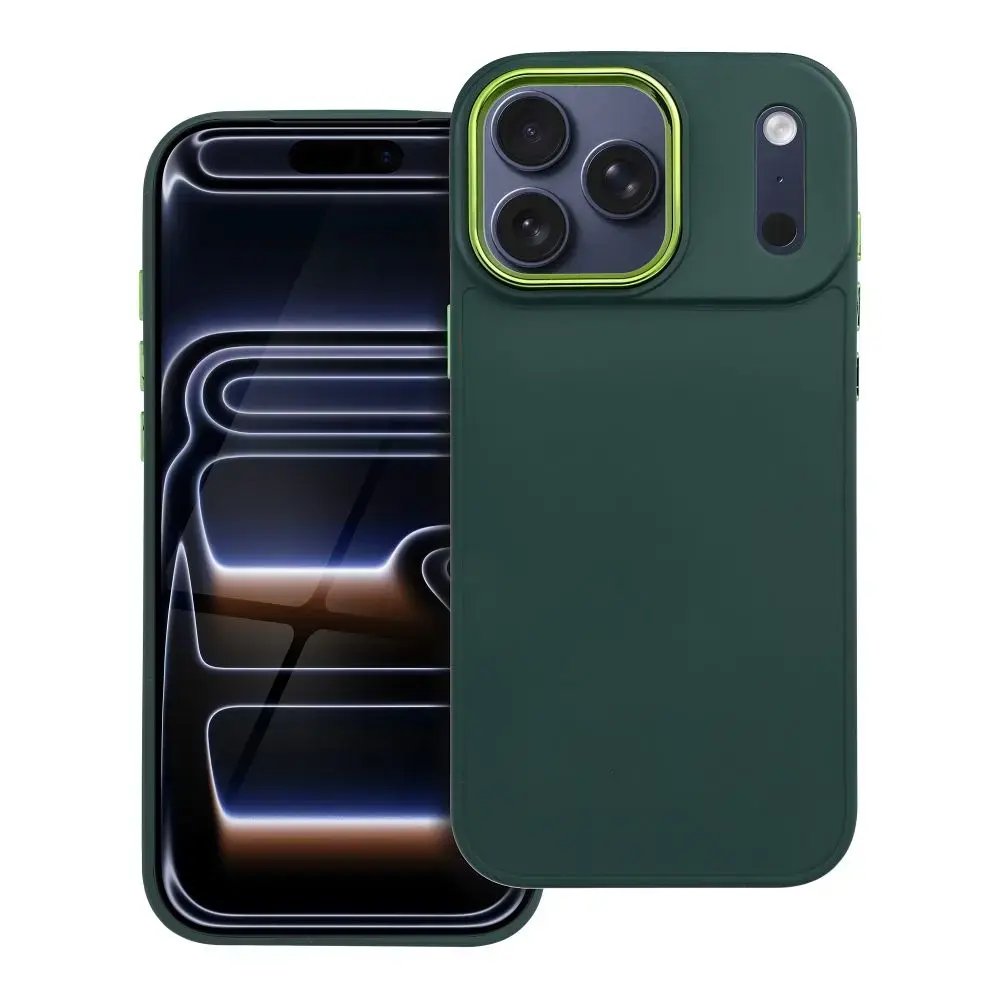 FRAME maciņš telefonam iPhone 17 Pro Max zaļš