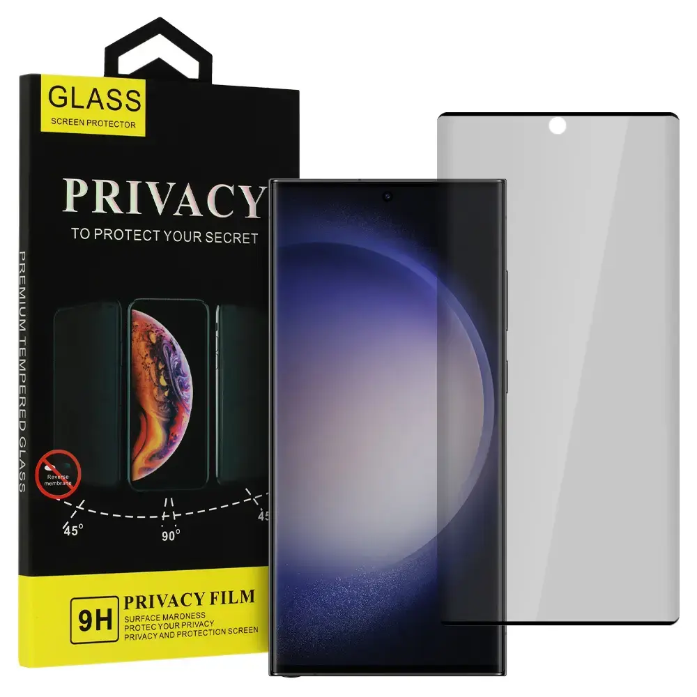 Privacy Glass aizsargstikls telefona ekrānam Galaxy S22 Ultra (privātuma efekts)