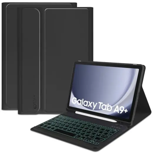Tech-Protect SC Pen + Keyboard case with keyboard for Samsung Galaxy Tab A9+ 11" X210 | X215 | X216 - black