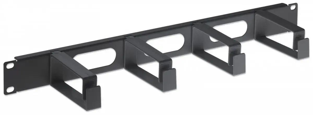 Cable management 1U 4x67mm Rack 19-inches black