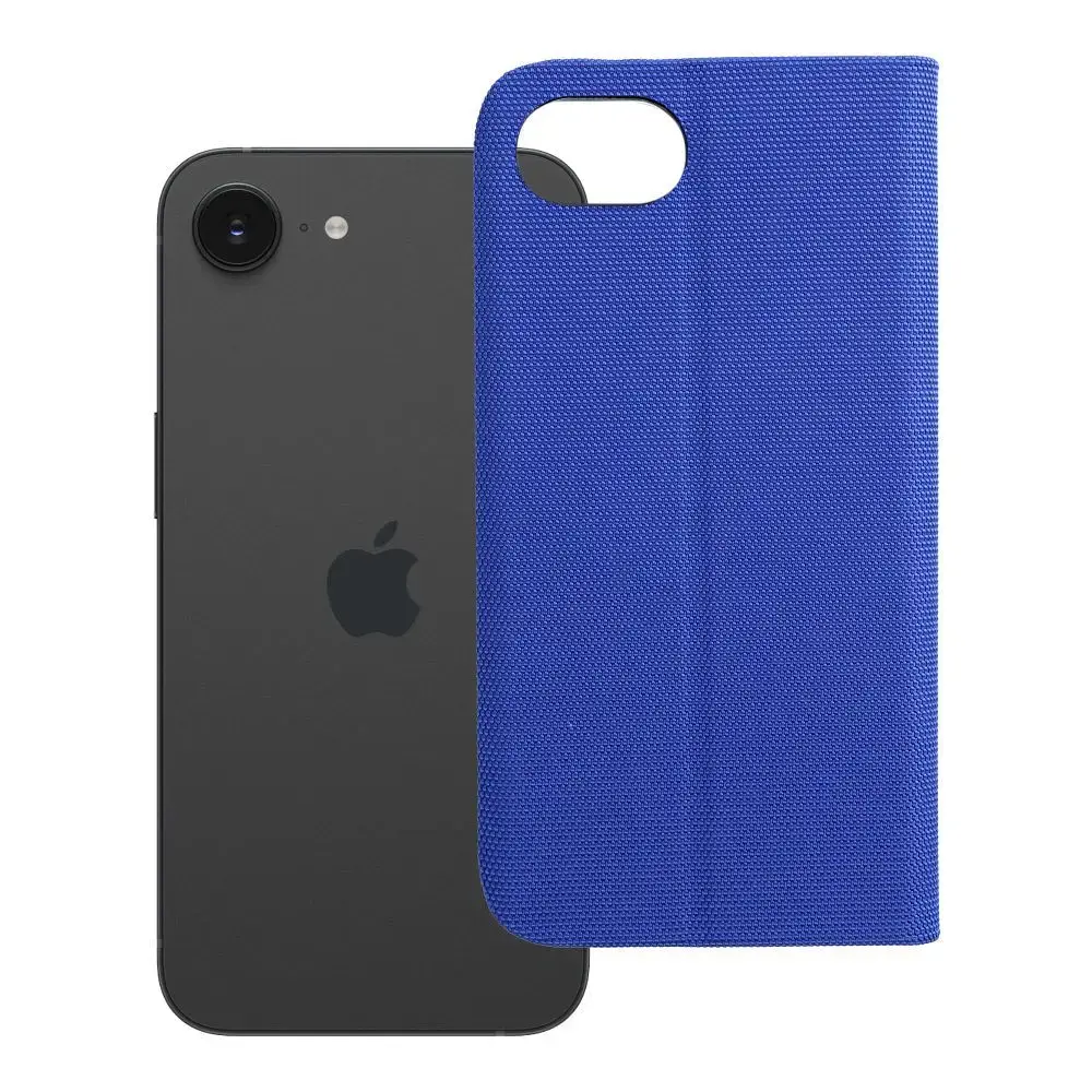 SENSITIVE grāmatveida maciņš telefonam iPhone 16e zils