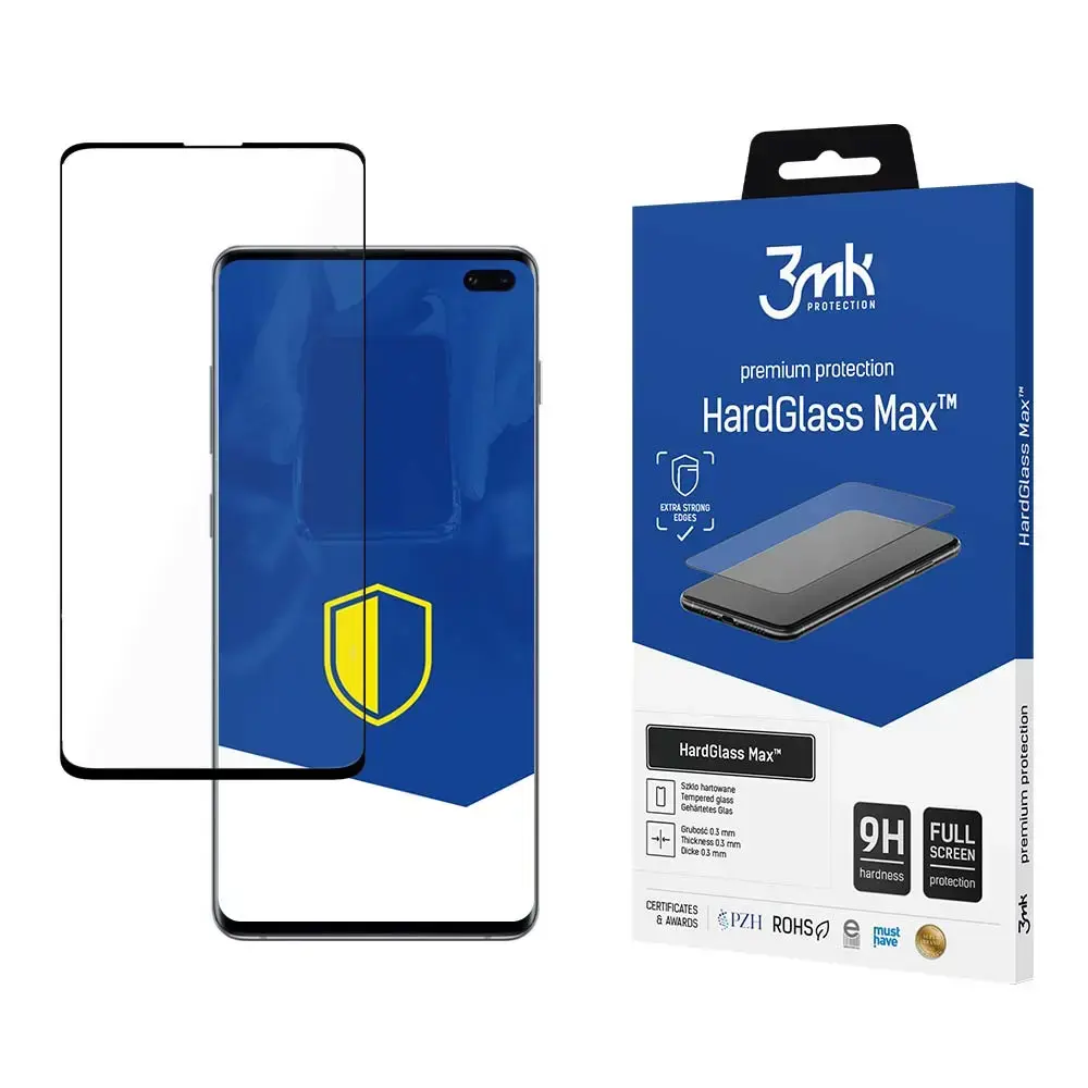 3mk HardGlass Max защитное стекло для телефона Samsung Galaxy S10 Plus Black
