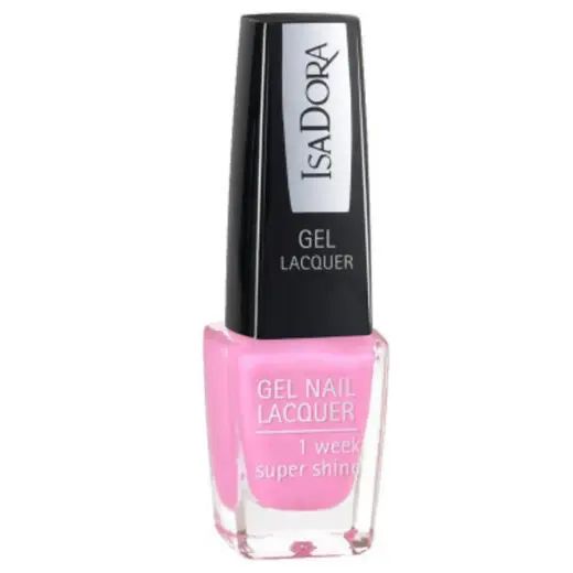IsaDora, Gel Lacquer, Glossy Finish, Nail Polish, 222, Pink Bomb, 6 ml