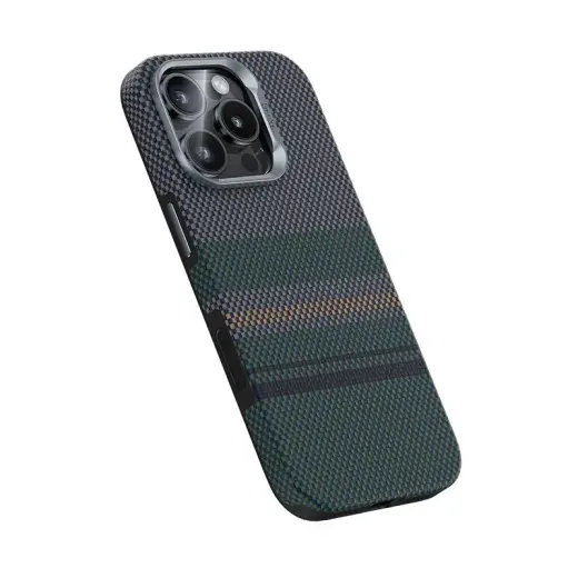 Benks Magnetic Armor Pro Aurora Kevlar 600D maciņš telefonam iPhone 16 Pro Max daudzkrāsains