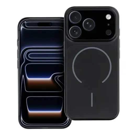 MAKE 17 telefono dėklas su MagSafe palaikymu iPhone 17 Pro juodas