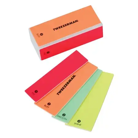 TweezermanNeon Hot 4 in 1 File, Buff, Smooth & Shine Block -