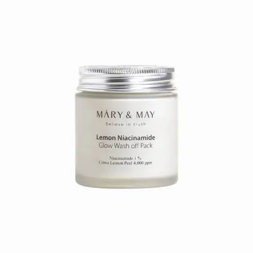 Mary & May, Lemon Niacinamide Glow, Wash Off Pack, 4.4 Oz (125 G)