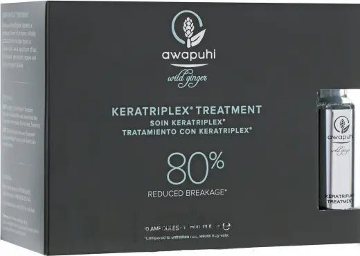 Set, Awapuhi Wild Ginger By Paul Mitchell, Keratriplex, Hair Treatment Lotion Mask, Anti-Breakage, 10 pcs, 10 ml