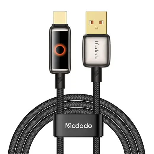 Mcdodo CA-6650 data transfer and charging cable | USB-A to USB-C | 100W | with LED display | 1.2m