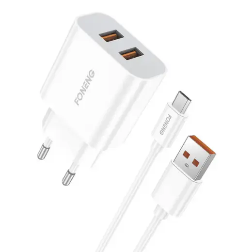 Foneng EU45 travel charger | USB-A, Micro USB