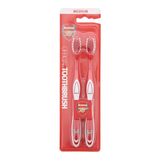 Set Duo, Epl, Arsenal, Toothbrush, Red, 2 pcs