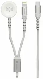 Lādētājs Swissten 2in1 Apple Watch + Lightning 1.2m