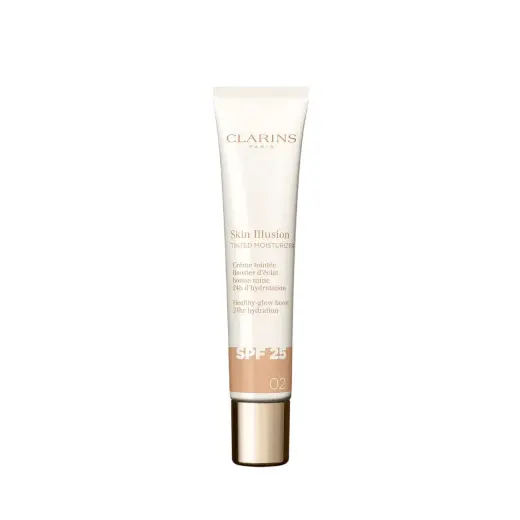 Clarins, Skin Illusion, Hydrating, Tinted Moisturizer, 02, SPF25, 40 ml