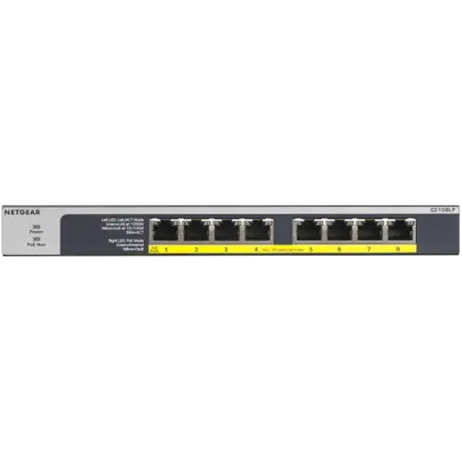 8PT POE/POE+ GIGABIT UNMANAGED SWCH