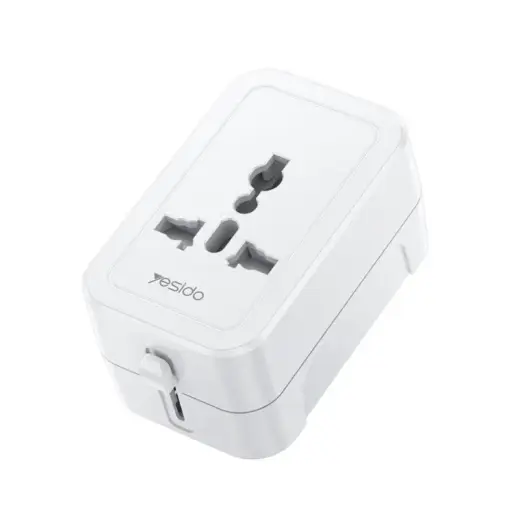 YESIDO MC32 UNIVERSAL ADAPTER UK/EU/US/AUS MAX 6A WHITE