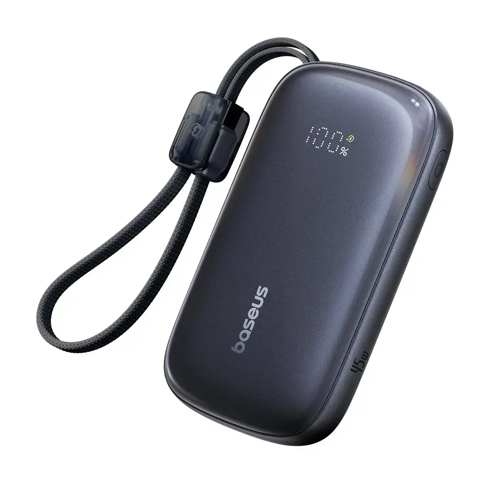 Baseus EnerFill FC21 Qpow 3 Ultra ārējais akumulators (powerbank) | 10 000 mAh | 45W | USB-C | melns