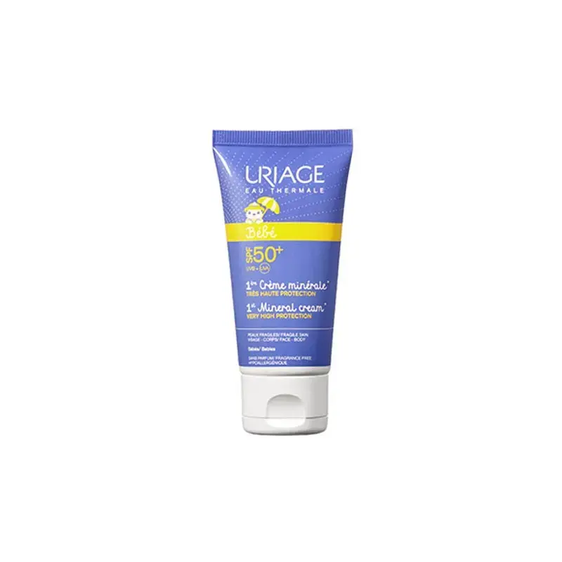 UriageBambino 1st Mineral Sun Cream SPF50+ Face & Body 50 Ml