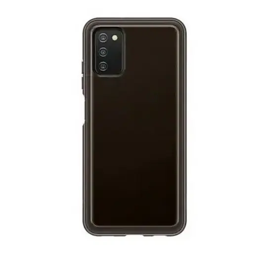 Samsung EF-QA038TBE Soft Clear maciņš telefonam Samsung Galaxy A03s (A037) melns
