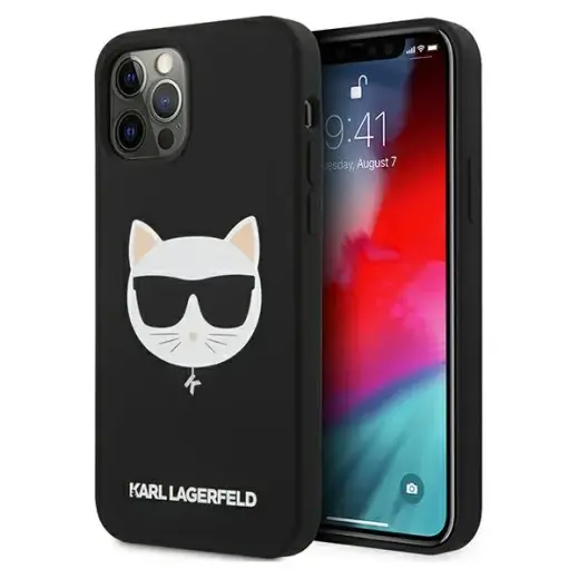 Karl Lagerfeld KLHCP12MSLCHBK choupette head cover for Apple iPhone 12 | 12 Pro black