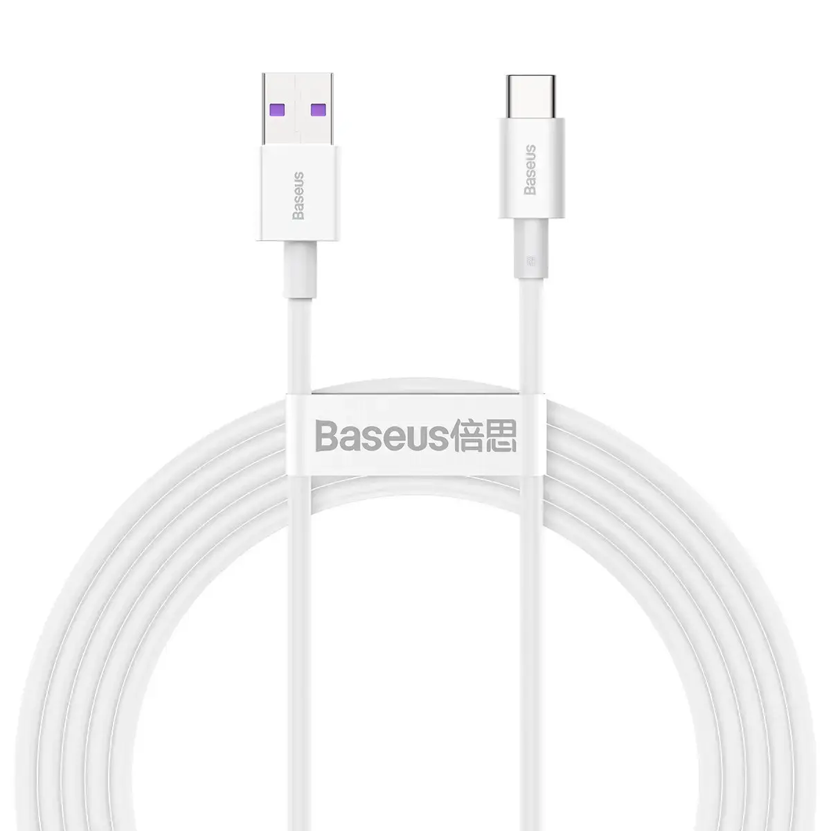Baseus Superior Series datu pārraides un uzlādes vads | USB-A uz USB-C | 66W | 2m | balts