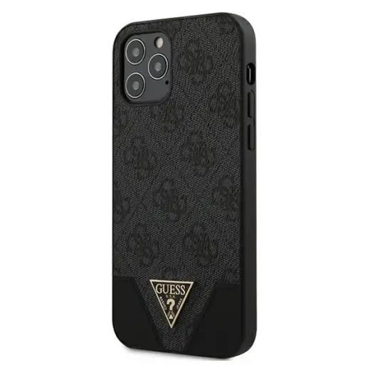 Guess 4G Triangle Case for iPhone 12|12 Pro 6.1 Grey