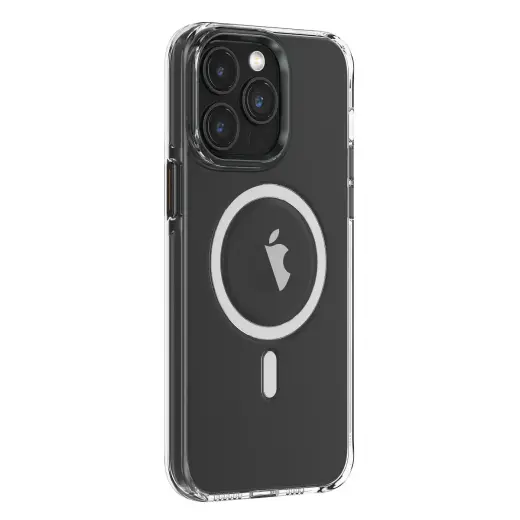 Comma Crystal Mag telefoni ümbris MagSafe toega iPhone 15 Plus läbipaistev