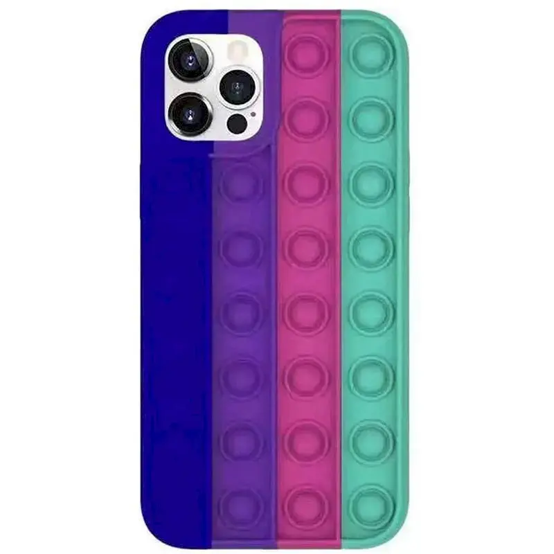 Fusion Pop it silicone case for Apple iPhone 12 | 12 Pro blue - green