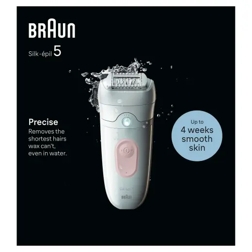 Braun Silk-épil Series 5 5-000 Epilator  White/Flamingo