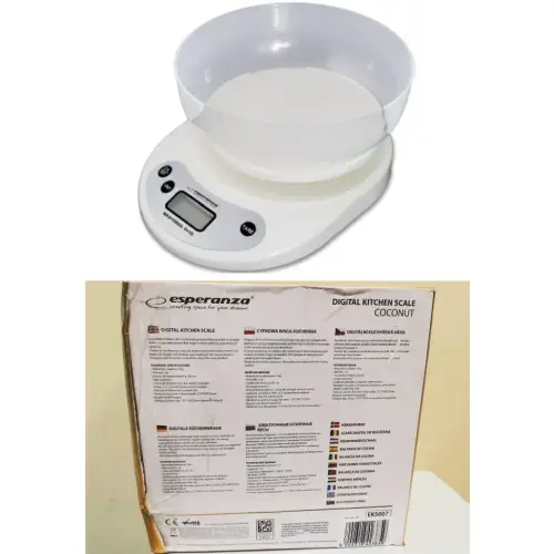 Esperanza EKS007 KITCHEN SCALE WITH BOWL (Damaged packaging)