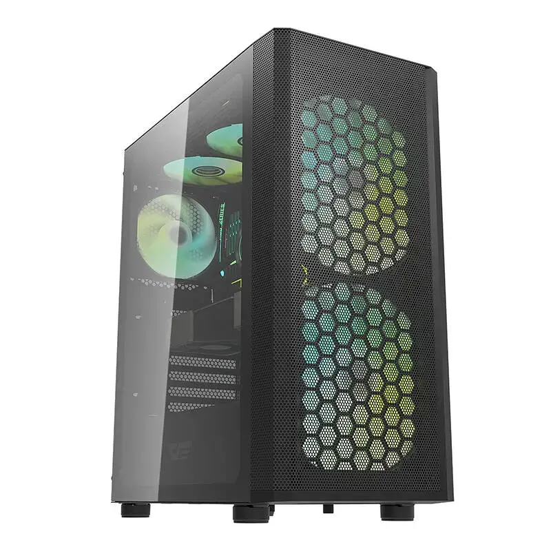 Darkflash DK360 computer case + 3 fans (black)