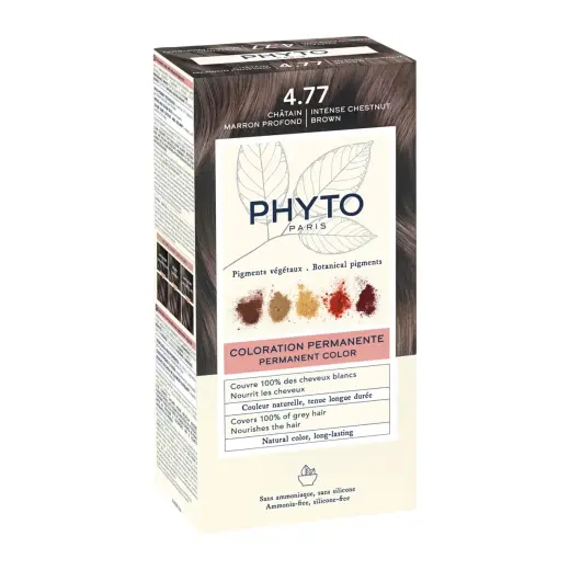 Phyto, Phytocolor, Permanent Hair Dye, 4.77 Intense Chestnut Brown, 50 ml