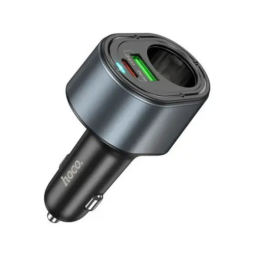 Зарядка для автомобиля HOCO Z56 | 35W | PD, QC | USB-A, USB-C | чёрная