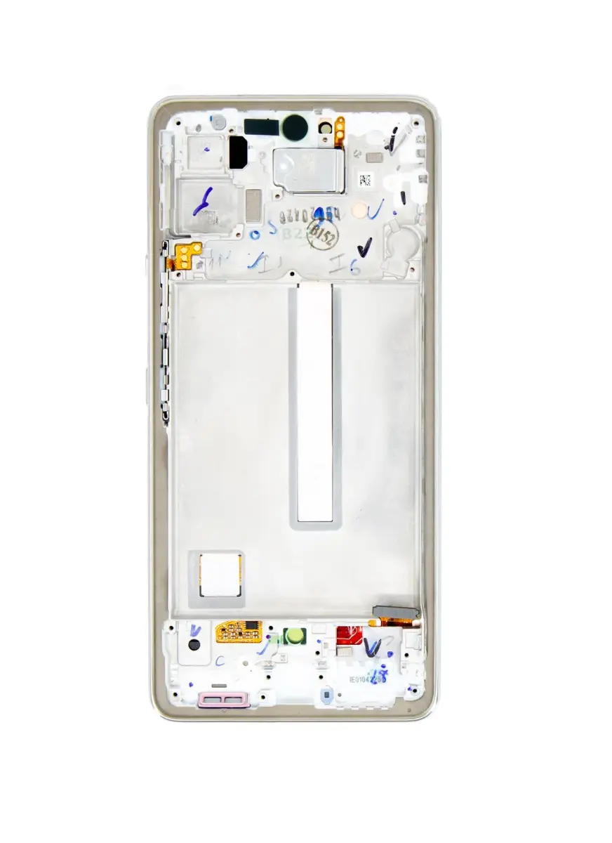 LCD display + Touch Unit + Front Cover Samsung A536B Galaxy A53 5G Awesome White (Service Pack)