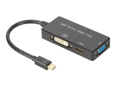 DIGITUS Mini DisplayPort 3in1 Adapter|Converter - 20 cm