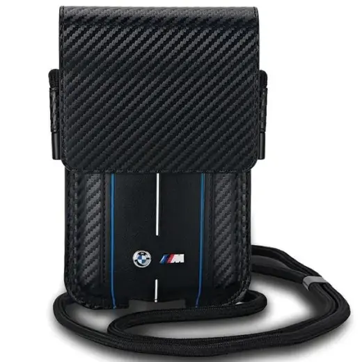 Bag BMW BMPSP15XMSCAKR Wallet Bag black Carbon Red Stripes