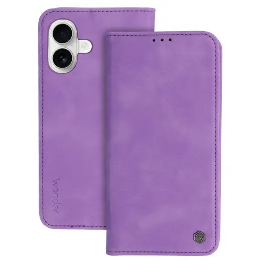 Wonder Smart grāmatveida maciņš telefonam iPhone 17 violets