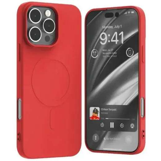 Mercury MagSafe Semi-Silicone iPhone 16 Pro Max 6,9" czerwony |red