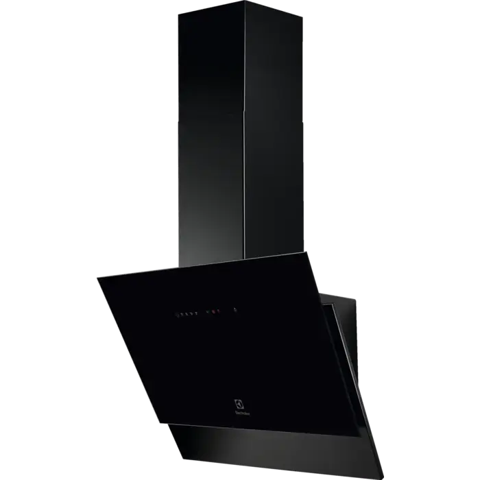 Electrolux skursteņa tipa nosūcējs, 60 cm, melns