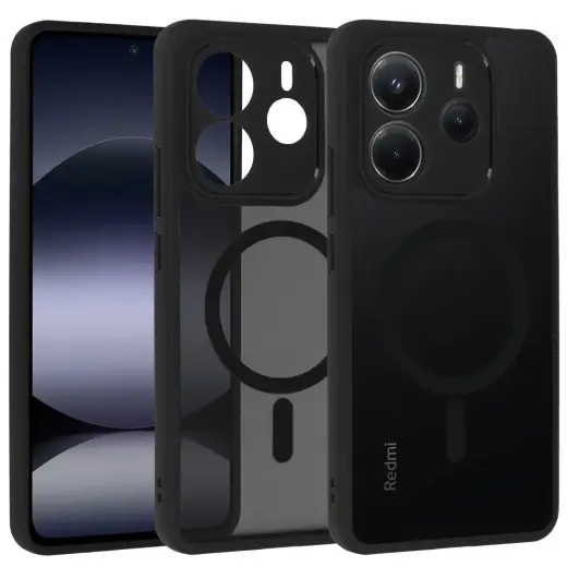 Full Matte Mag Cover for Xiaomi Redmi Note 14 5G black