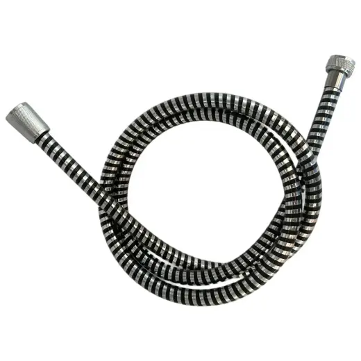 Shower hose AB PVC 150cm, chrome/black