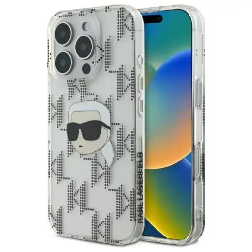 Karl Lagerfeld KLHCP16XHKLPKHT iPhone 16 Pro Max 6.9" transparent hardcase IML Karl Hea