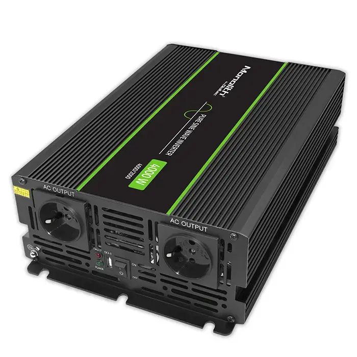 Qoltec Pure Sine Wave Inverter Monolith | 2000W | 4000W | 24V to 230V