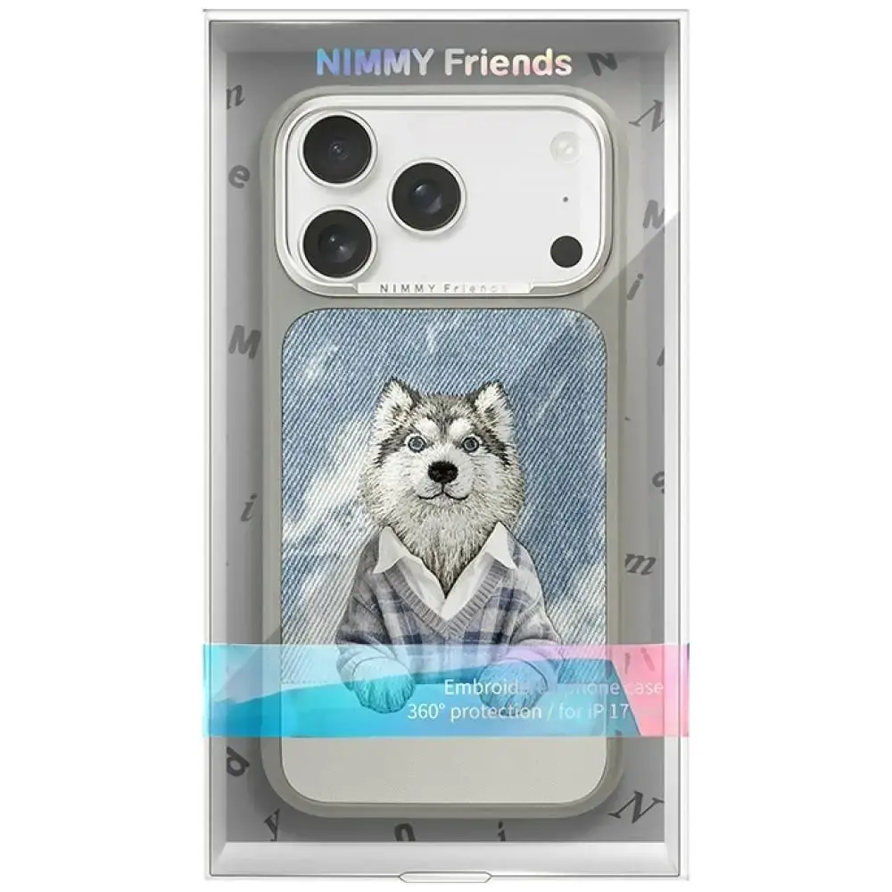 Nimmy case GENTLE PETS SERIES DOG compatible with MagSafe for IPHONE 18 Pro/17 Pro grey
