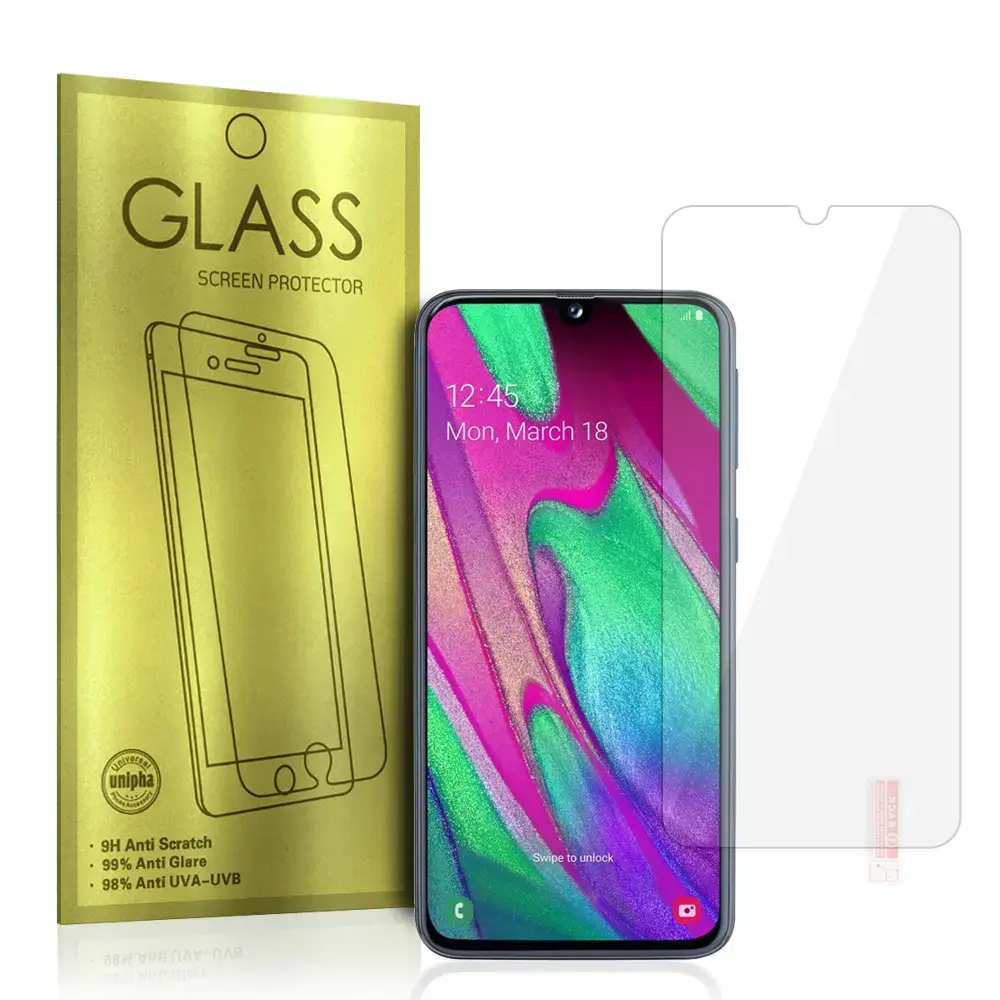 Gold aizsargstikls telefona ekrānam Galaxy A40