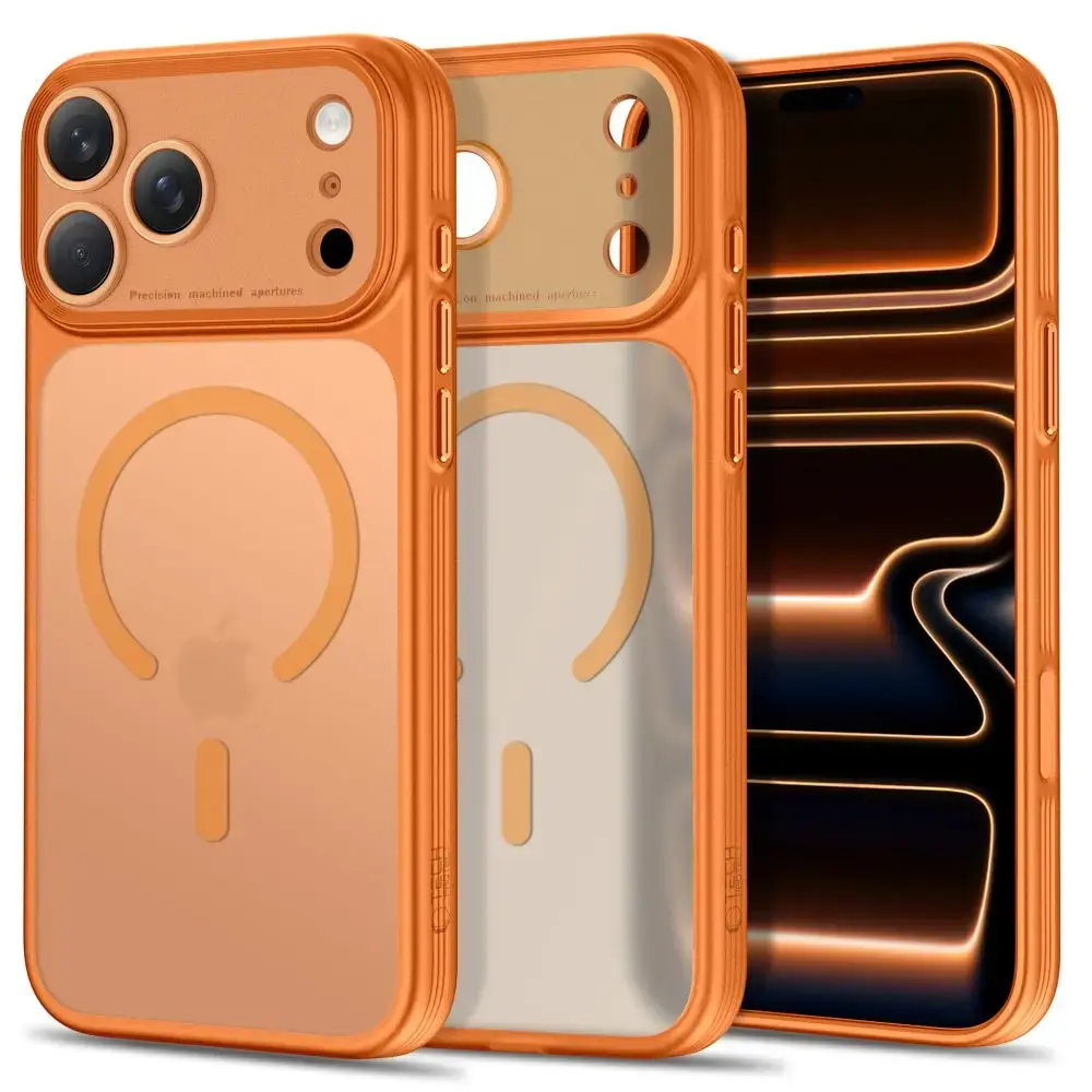 TECH-PROTECT MAGPRIME phone case with MagSafe support for iPhone 17 Pro | iPhone 18 Pro orange