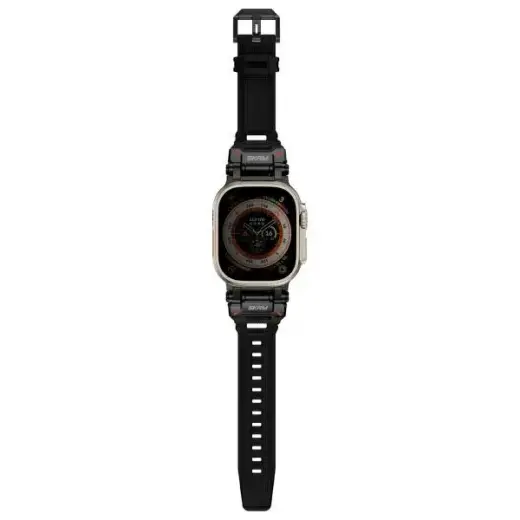 Skinarma Titon viedpulksteņa siksniņa priekš Apple Watch Ultra (49 mm) | silikons | melna